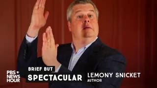 How Lemony Snicket channels his bewilderment into words [upl. by Arratahs]