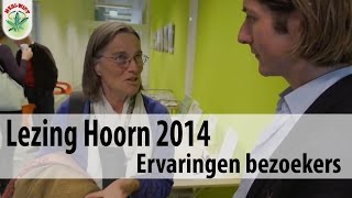 Ervaringen van de bezoekers van de Helende Hennep lezing in Hoorn 2 Nov2014 [upl. by Ocin207]