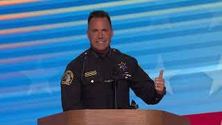 Full Remarks Genesee County Michigan Sheriff Chris Swanson speaks at DNC [upl. by Maddock]