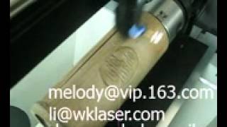 gweike laser engraving machine engraver rotary engraving [upl. by Nibas]