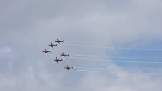 RAAF Roulettes Australia Day display over Melbourne [upl. by Bartolomeo593]