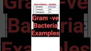 Gram Nagative bacteria with examples pharmacology pharmacy [upl. by Ellimac]