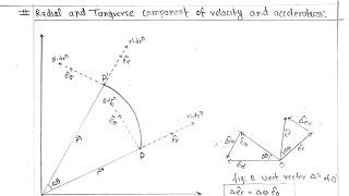 Unit3Radial and Transverse component of velocity amp accelerationApplied mechanicsIIDynamics BE [upl. by Bear]