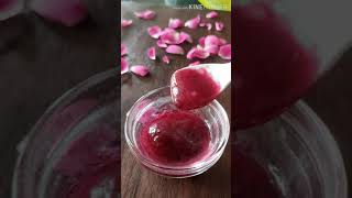 Homemade Lip Gloss  Lip Balm for Pink Lips  Organic Rose Lip Balm shorts [upl. by Crist]