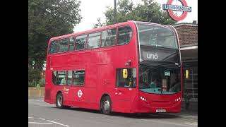 Enviro 400 ExRATP ADE57 amp ADE40457 amp SLN 80457 UNO 1486 YX62BJU on 298 Arriving at Cockfosters Stn [upl. by Farand669]