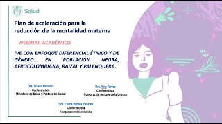 Webinar IVE CON ENFOQUE DIFERENCIAL ÉTNICO Y DE GÉNERO [upl. by Calandra]