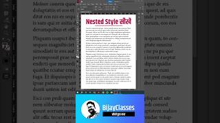 InDesign nested paragraph style [upl. by Oznerol]