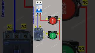 Contactor Holding  Contactor SelfLocking Diagram  contactor wiring diagram  Electricalgenius [upl. by Atiran596]