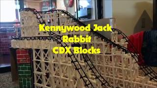 Kennywood Jack Rabbit  CDX Blocks Roller Coaster With POV [upl. by Humfried946]