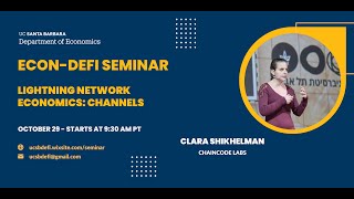 Clara Shikhelman Lightning Network Economics Channels [upl. by Etteniotna142]