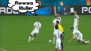 Muller Vs Algeria  World Cup 2014 [upl. by Suhploda]