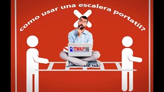 Uso correcto de escaleras portátiles tecnomecanica y proyectos SAS [upl. by Nalliuq754]