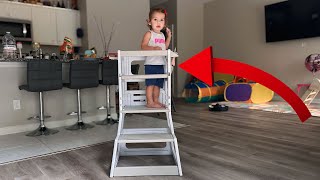 SDADI Toddler Kitchen Step Stool Review [upl. by Sig]