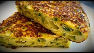 Tortilla de zapallitos Italiano dietetica receta super facil [upl. by Eradis610]