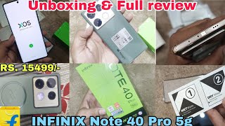 infinix note 40 pro 5g  infinix note 40 pro unboxing amp review  infinix buy for flipkart [upl. by Doy]