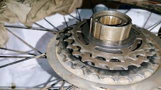 Install Cogs On a Freewheel  ⚙️😔 tricks tips cycle freewheel sprocket mtb [upl. by Terrance]