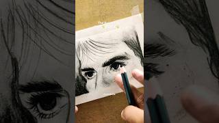 Eyes charcoal drawing ytshorts fyp [upl. by Dessma]