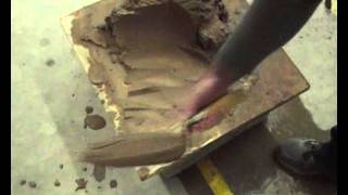 Basic Bricklaying skills How to Cut amp Roll Mortar [upl. by Nikal]