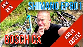 Drag Race Shimano EP801 vs Bosch Gen 4 Performance CX [upl. by Maker21]