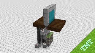 3x3 Seamless Piston Door in Minecraft 1152 Java [upl. by Nylekoorb]