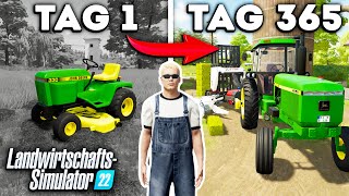 EIN JAHR FARMENTWICKLUNG Beginnend mit 0€ LandwirtschaftsSimulator 22 [upl. by Eigram]