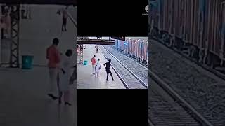 Indian Railways employee saves man from run over by train  Oneindia News [upl. by Cartwright701]