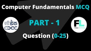 computer fundamentals MCQ  part 1 question 0  25  cdac study material [upl. by Woodhouse]