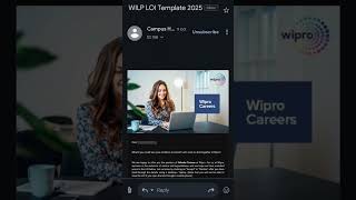 Wipro WILP 2024 latest update🤯Wipro Sending LOI mncjobs career wipro wilp [upl. by Naired]