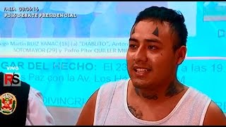 Sujeto se tatuó marcas del “diablo” para perpetrar asaltos [upl. by Xuerd]