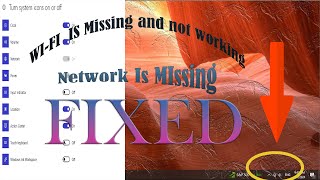 Network Icon amp Wifi is missing from taskbar wifi icon [upl. by Zeculon866]
