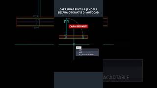 Cara buat pintu jendela otomatis dengan quotPERINTAH ADTquot autocad autocadtutorials autocadtips [upl. by Nylirret]