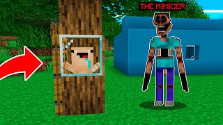 ¡ME ESCONDI de THE MIMICER DENTRO DE UN ARBOL 😱 LA VENGANZA DE THE MIMICER en MINECRAFT [upl. by Waki]