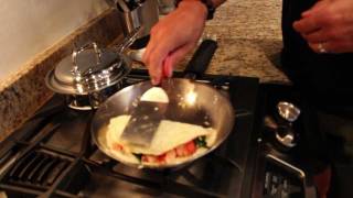 Egg White Omelette With Shrimp amp Spinach [upl. by Goldi944]