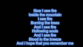 I see fire  Ed Sheeran Cover by Paul Vachon  with Lyrics [upl. by Rosenstein]