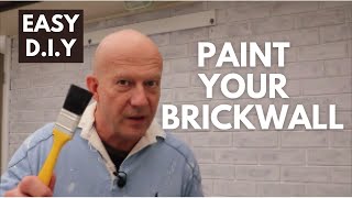 How To Paint Your Brick Wall Great Result SAVE [upl. by Alleusnoc300]