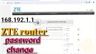 zte router password change  How to change zte wifi password change ztewifiTechnicalDhrub [upl. by Beuthel]