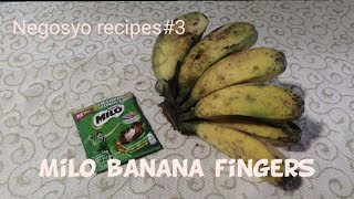 Milo banana fingers negosyong patok 2021Simple Cuisine channel [upl. by Ssecnirp]