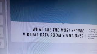 What Are the Most Secure Virtual Data Room Solutions [upl. by Blakeley]