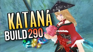 Toram Online  KATANA BUILD LVL 290  Mid Budget Stats Skills amp Equipments [upl. by Ynnattirb]