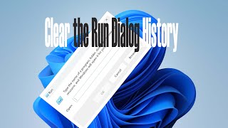 How to Clear the Run Dialog History in 10 SECONDS [upl. by Aldercy856]