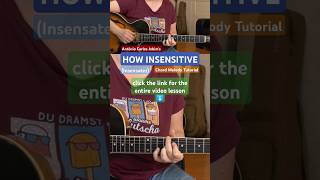 HOW INSENSITIVE Jobim  Chord Melody Jazz Guitar Tutorial shorts [upl. by Kimberlee]