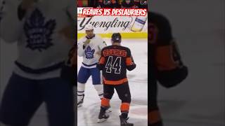 Reaves vs Deslauriers 🥊 Maple Leafs vs Flyers  Hockey Fight shorts [upl. by Llenil]