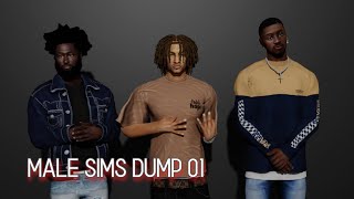 SIMS 4  URBAN MALE CC FOLDER   CC Folders Male Sims Dump [upl. by Aryamoy]