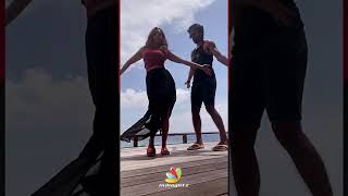 Reba Monica amp Husbands Honeymoon Dance for Kacha Badam Viral Song  shorts [upl. by Tavi]