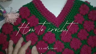 Crochet poncho tutorial [upl. by Hsotnas]