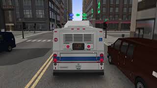 BUS STALLS OUT OMSI 2 Chicago Downtown Route 124 DE40LF [upl. by Anircam]