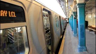 BMT  IND Coney Island Bound R68 D rerouted and R160 N train at 18th Avenue Sea Beach [upl. by Stanford]