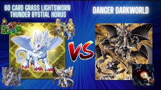 60 Card Grass Lightsworn Thunder Bystial Horus Versus Danger Darkworld Round 2 Chatswood Locals [upl. by Hluchy637]