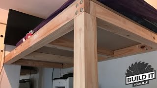 Loft Bed construction DIY  Build It Yourself 4K [upl. by Peih]