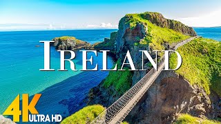 Ireland 4K  Scenic Relaxation Film With Inspiring Cinematic Music and Nature  4K Video Ultra HD [upl. by Aerdnas196]